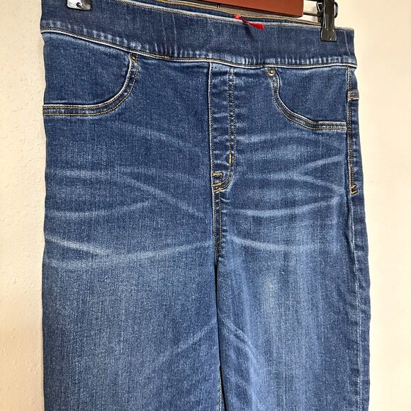Spanx Cropped Flare Raw Hem Jeans - Picture 6 of 15